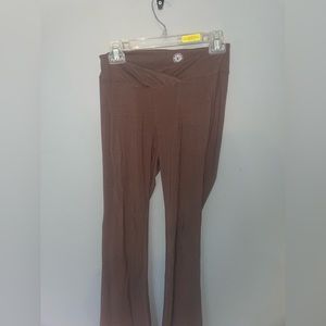 brown, pac-sun, cotton, flare leggings